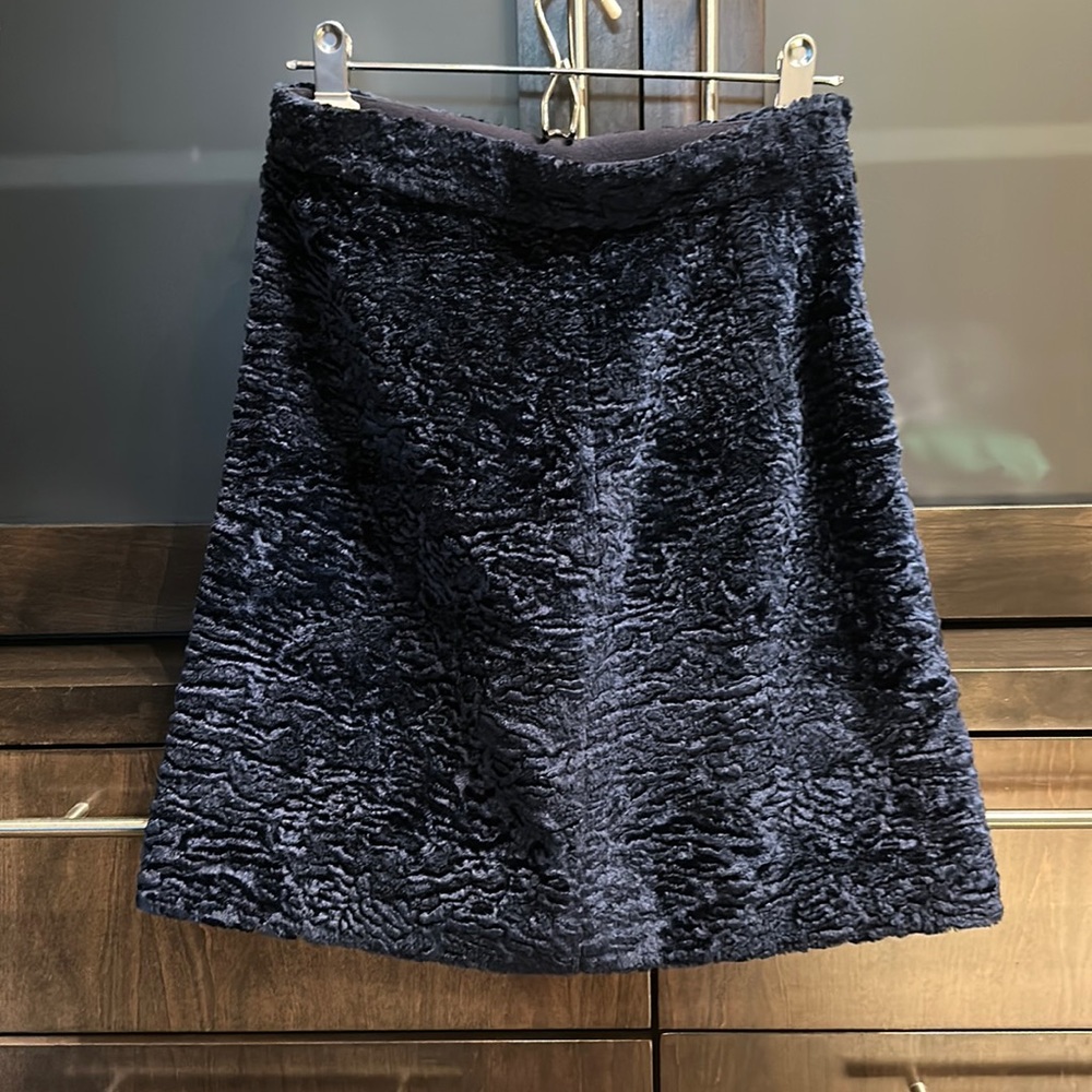 MSGM plush navy skirt. Size 4 (IT 42).